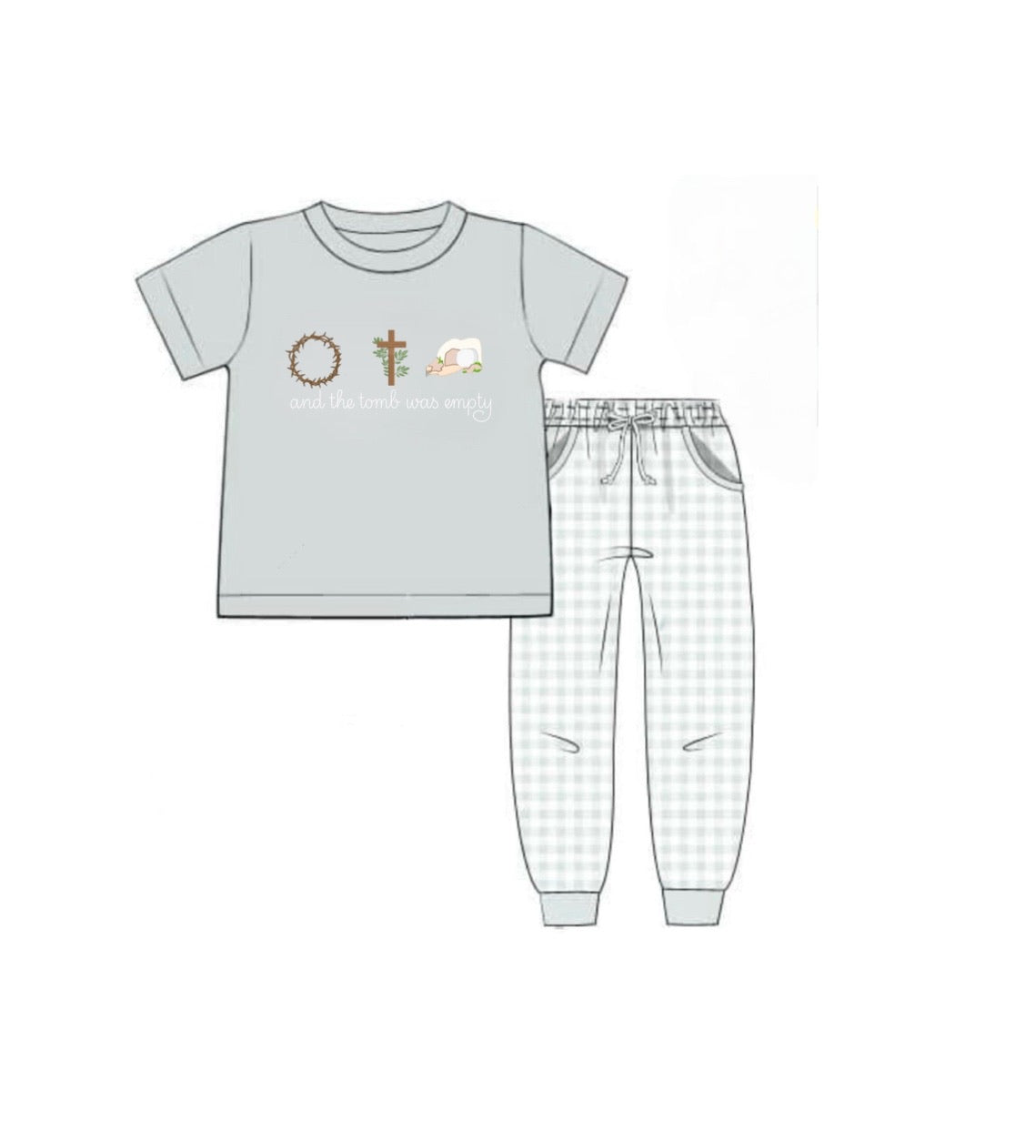 PO57 The Tomb Was Empty Jogger Set