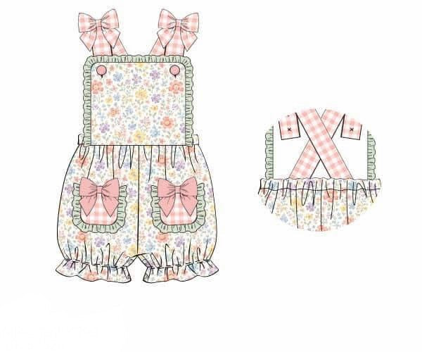 PO95 For the Girls - Floral Fun Romper