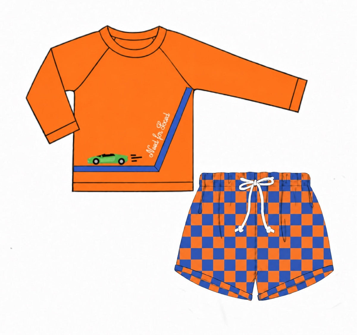 PO57 Summer Fun Swim Rashguard Set