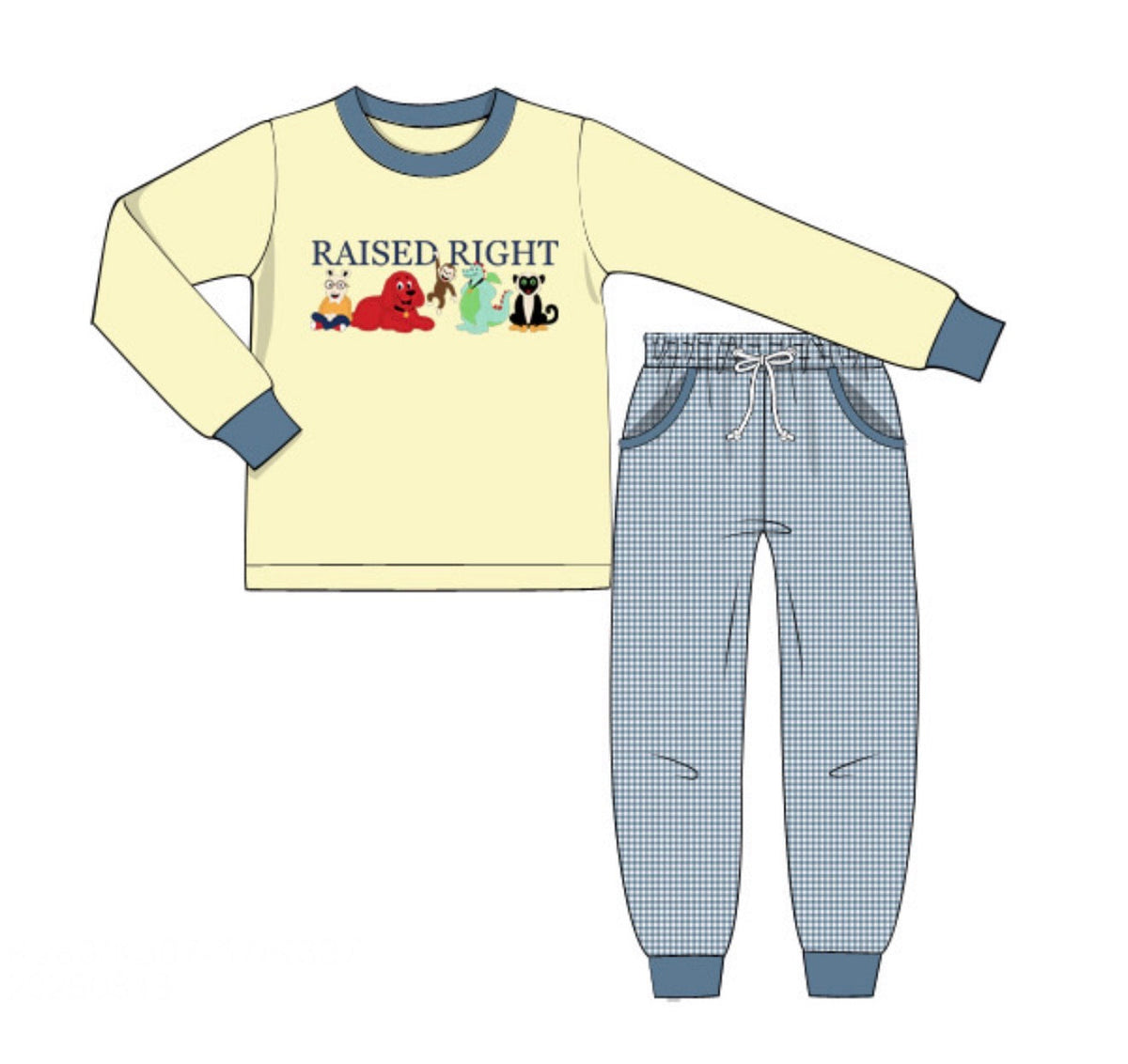 PO57 Raised Right Jogger Set