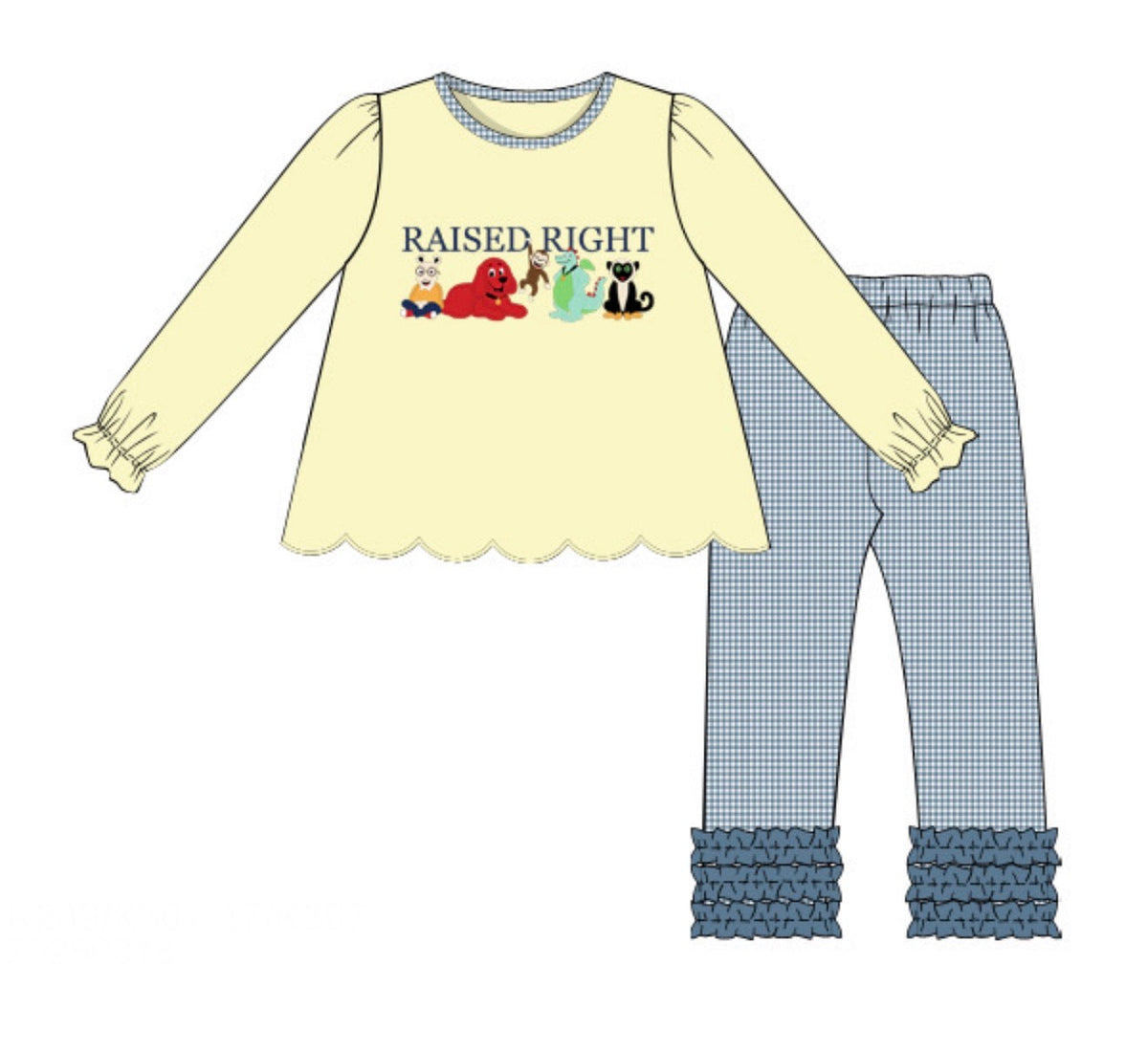 PO57 Raised Right Legging Set