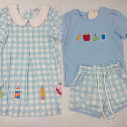 RTS Back To School Plaid Sibling Match