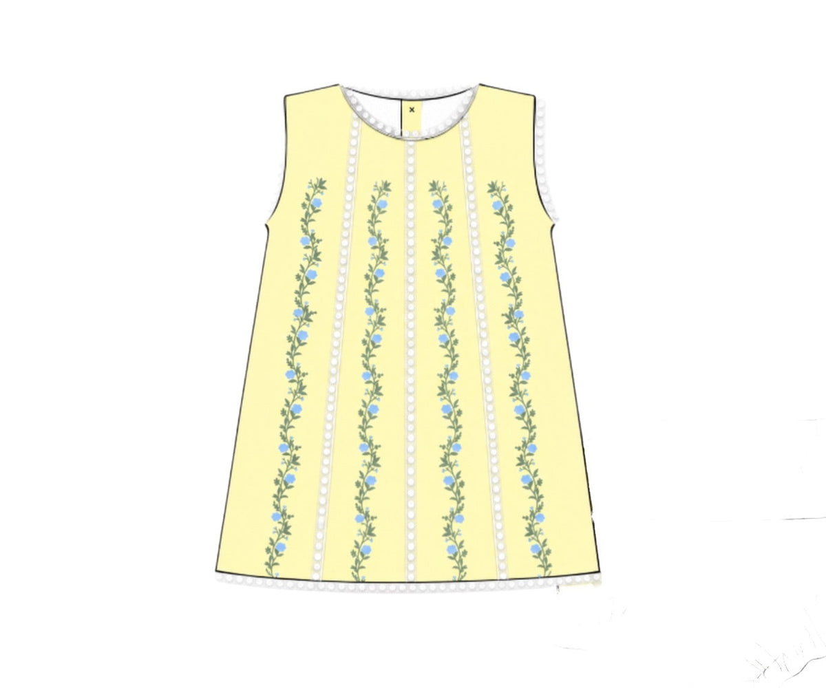 PO57 Butter & Blues Heirloom Dress