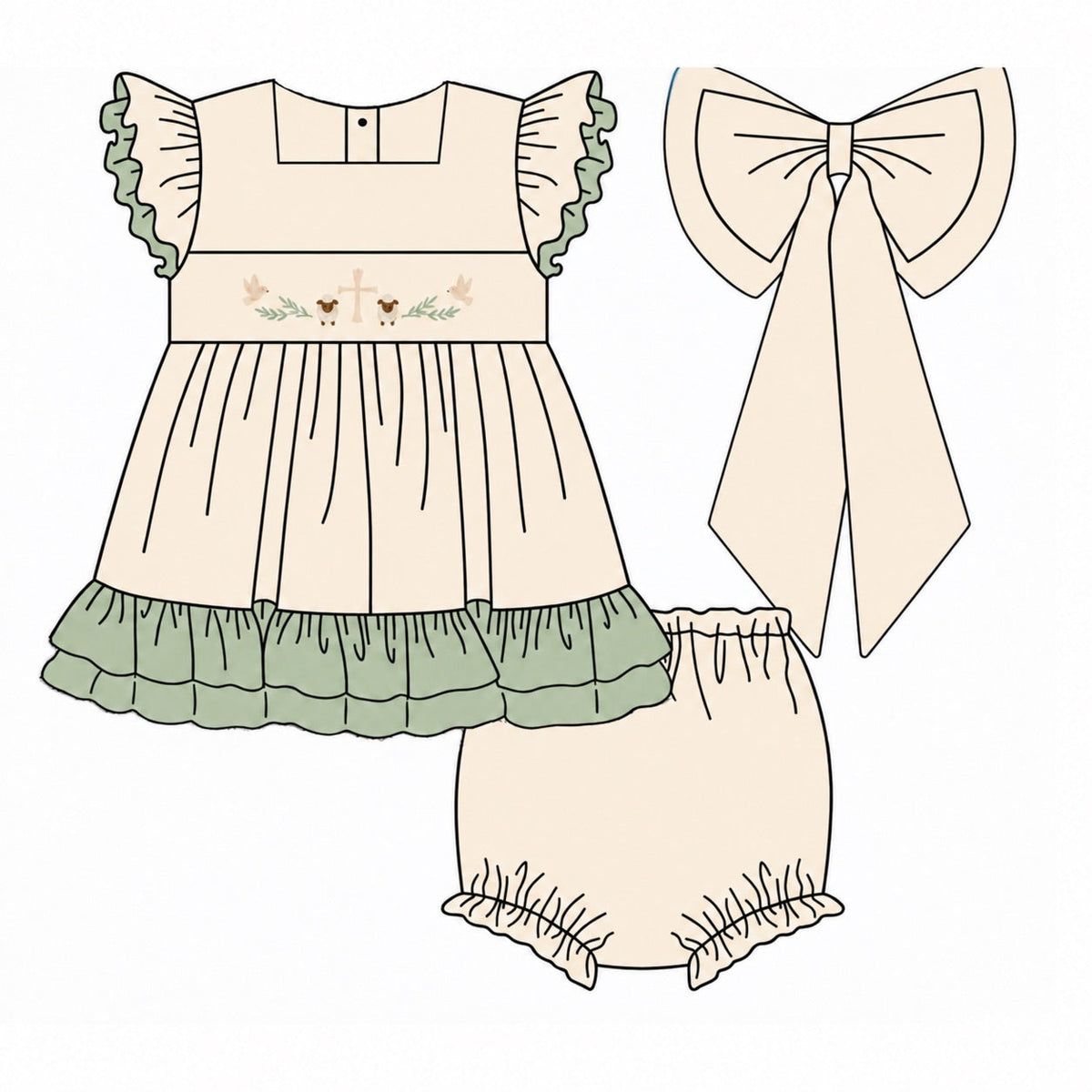 PO57 Worthy is the Lamb Bloomer Set