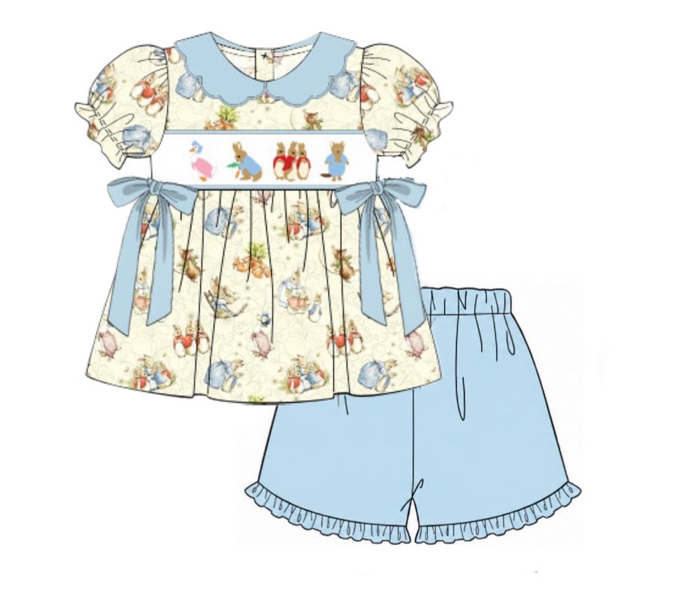 PO57 Peter Rabbit Girl Short Set