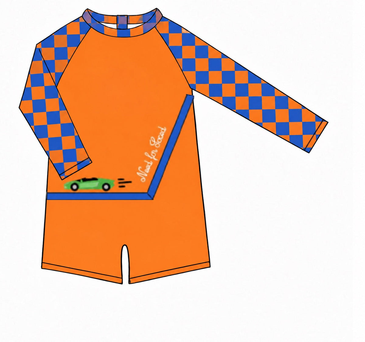 PO57 Summer Fun Swim Boy Rash Guard 1pc.