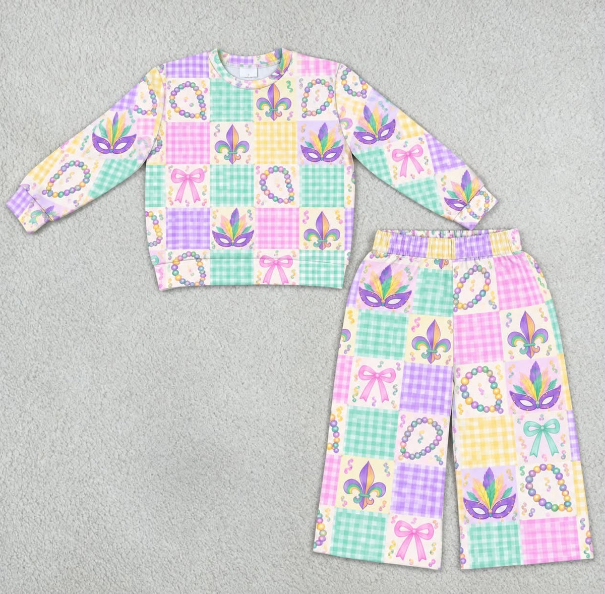 Pre-Order Mardi Gras Sweatshirt Set