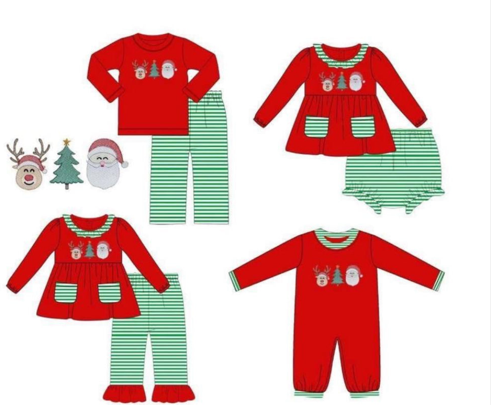 Pre-Order Green/Red Santa & Reindeer Collection