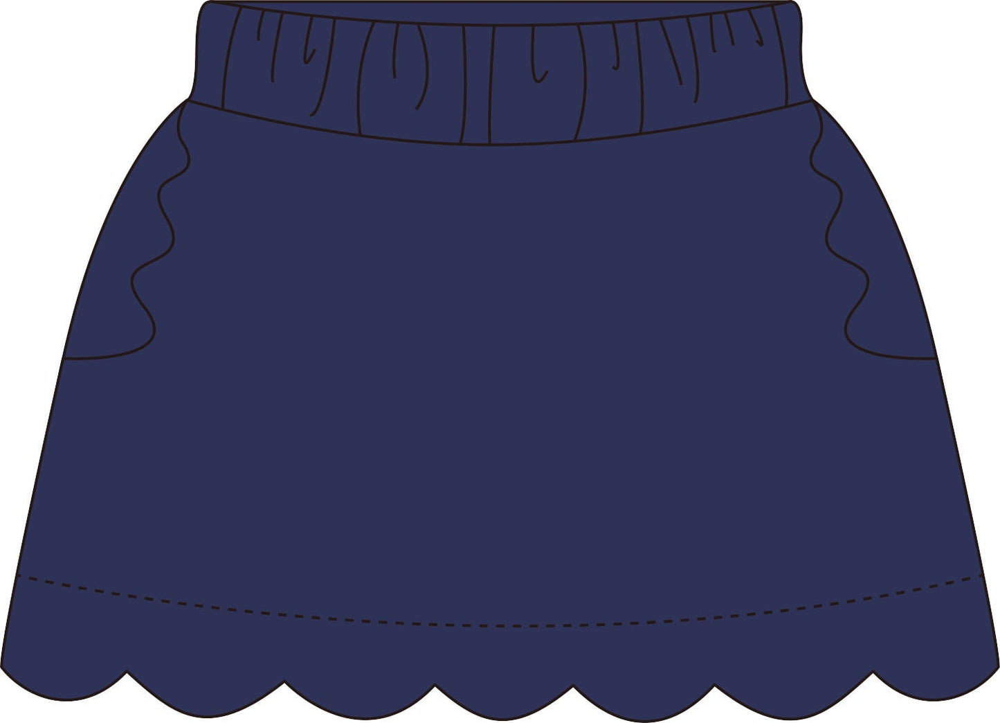 RTS Navy Skort