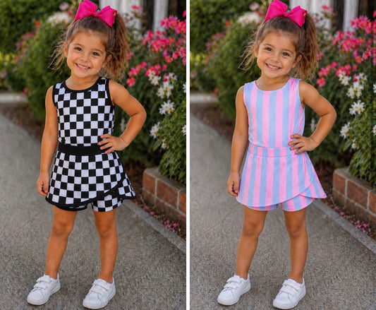 Pre-Order Pretty in Checkered/ Stripes
