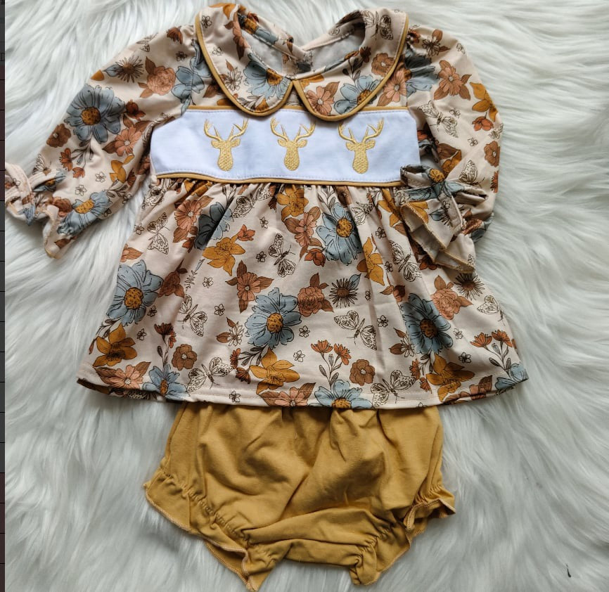 DOTD Deer Trio Bloomer Set