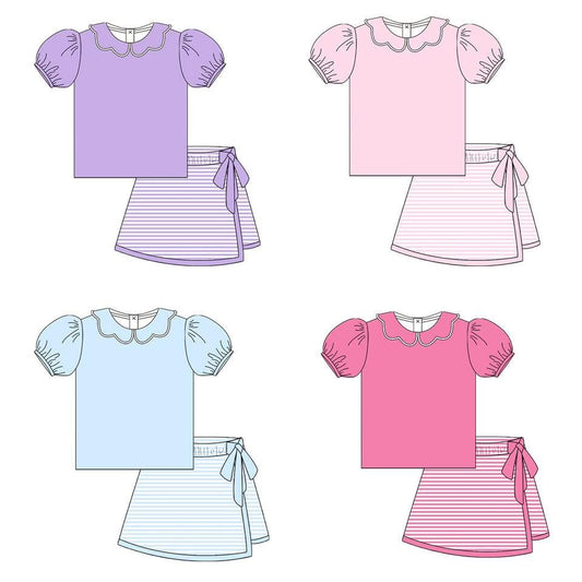 Pre-Order Puff Sleeve Skort Sets